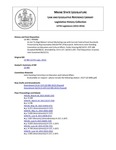 Legislative History: An Act To Align Maine's School Marketing Law with Current Federal Food Standards (HP680)(LD985) by Maine State Legislature (127th: 2014-2016)