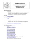Legislative History: An Act Relating to Marijuana Testing Facilities (HP728)(LD1059) by Maine State Legislature (127th: 2014-2016)
