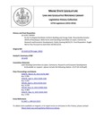 Legislative History: An Act To Repeal the Maine Uniform Building and Energy Code (SP392)(LD1120) by Maine State Legislature (127th: 2014-2016)