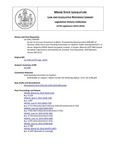 Legislative History:  An Act To Increase Investment in Maine (HP784)(LD1146)