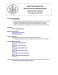 Legislative History: An Act To Implement the Recommendations of the Maple Syrup Task Force (HP811)(LD1178) by Maine State Legislature (127th: 2014-2016)
