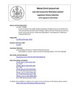 Legislative History:  An Act To Improve the Health of Maine Residents through Education and Health Care (HP880)(LD1294)