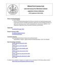 Legislative History: An Act To Clarify the Ownership of and Access to Ancient and Family Burying Grounds (SP480)(LD1328) by Maine State Legislature (127th: 2014-2016)