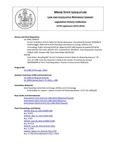 Legislative History:  An Act To Reduce Electric Rates for Maine Businesses (SP519)(LD1398)