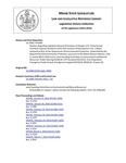 Legislative History: Resolve, Regarding Legislative Review of Portions of Chapter 373: Financial and Technical Capacity Standards of the Site Location of Development Act, a Major Substantive Rule of the Department of Environmental Protection (HP1064)(LD1568) by Maine State Legislature (127th: 2014-2016)