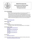 Legislative History:  Resolve, To Implement the Recommendations of the Commission To Strengthen and Align the Services Provided to Maine's Veterans by Authorizing MaineCare Transportation Services To Transport Veterans to Medical Appointments Administered by the United States Department of Veterans Affairs (HP1090)(LD1599)