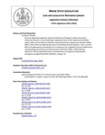 Legislative History: Resolve, Regarding Legislative Review of Portions of Chapter 4: Water-based Fire Protection Systems, a Late-filed Major Substantive Rule of the Department of Public Safety, Office of the State Fire Marshal (HP1105)(LD1626) by Maine State Legislature (127th: 2014-2016)