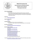Legislative History:  An Act To Assist Maine Citizens Residing along Public Easements (HP1114)(LD1637)