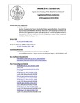 Legislative History: Resolve, Compensating Susan Cloutier for Claims against the State (HP1142)(LD1671) by Maine State Legislature (127th: 2014-2016)