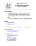 Legislative History: Joint Order, To recall HP 404, LD 580, from the Governor's Desk to the House (HP989) by Maine State Legislature (127th: 2014-2016)