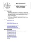Legislative History: Joint Order, To recall HP 996, LD 1454, from the Governor's desk to the House (HP1048) by Maine State Legislature (127th: 2014-2016)