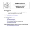 Legislative History:  Joint Study Order, Establishing the Maine Health Exchange Advisory Committee (SP533)