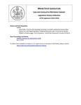 Legislative History: Joint Order, That the Joint Standing Committee on Health and Human Services May Report Out a Bill Regarding Maine's Medical Marijuana Laws (SP642) by Maine State Legislature (127th: 2014-2016)