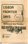 Frontier Days 1980 Newspaper Flyer by Lisbon (Me.)
