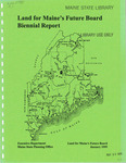 Land for Maine's Future Board Biennial Report, January 1995 by James R. Bernard