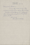 Letter From Donald C. White to Miss Belleau, March 1, 1959