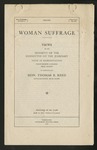 Woman Suffrage Views of the Minority of the Committee on the Judiciary by Thomas B. Reed