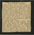 Gives Suffrage Luncheon