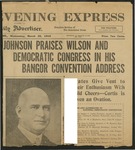 Johnson Praises Wilson and Democratic Congress in his Bangor Convention Address