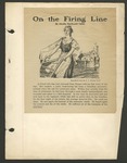 [scrapbook page unnumbered "On the Firing line"] by Amelia MacDonald Culter