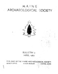 Maine Archaeological Society Bulletin Vol. 3 Spring 1965 by Maine Archaeological Society