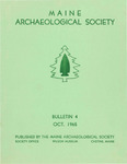 Maine Archaeological Society Bulletin Vol. 4 Fall 1965 by Maine Archaeological Society