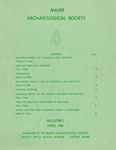 Maine Archaeological Society Bulletin Vol. 5 Spring 1966