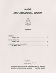 Maine Archaeological Society Bulletin Vol. 8 Spring 1968