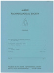 Maine Archaeological Society Bulletin Vol. 9-1 Spring 1969