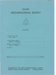 Maine Archaeological Society Bulletin Vol. 9-2 Fall 1969 by Maine Archaeological Society