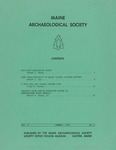 Maine Archaeological Society Bulletin Vol. 11-1 Spring 1971