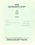 Maine Archaeological Society Bulletin Vol. 14-2 Fall 1974 by Maine Archaeological Society