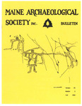 Maine Archaeological Society Bulletin Vol. 24-2 Fall 1984 by Maine Archaeological Society