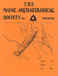 Maine Archaeological Society Bulletin Vol. 25-2 Fall 1985 by Maine Archaeological Society