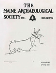 Maine Archaeological Society Bulletin Vol. 29-1 Spring 1989