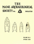 Maine Archaeological Society Bulletin Vol. 30-1 Spring 1990
