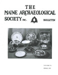 Maine Archaeological Society Bulletin Vol. 33-1 Spring 1993 by Maine Archaeological Society