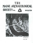 Maine Archaeological Society Bulletin Vol. 33-2 Fall 1993 by Maine Archaeological Society