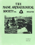 Maine Archaeological Society Bulletin Vol. 34-2 Fall 1994 by Maine Archaeological Society