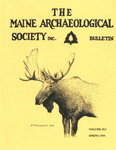 Maine Archaeological Society Bulletin Vol. 35-1 Spring 1995 by Maine Archaeological Society
