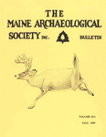 Maine Archaeological Society Bulletin Vol. 35-2 Fall 1995 by Maine Archaeological Society