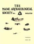 Maine Archaeological Society Bulletin Vol. 36-1 Spring 1996