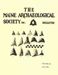 Maine Archaeological Society Bulletin Vol. 36-2 Fall 1996 by Maine Archaeological Society