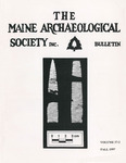 Maine Archaeological Society Bulletin Vol. 37-2 Fall 1997