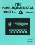 Maine Archaeological Society Bulletin Vol. 38-1 Spring 1998