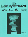 Maine Archaeological Society Bulletin Vol. 38-2 Fall 1998 by Maine Archaeological Society