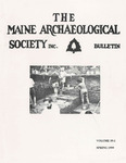 Maine Archaeological Society Bulletin Vol. 39-1 Spring 1999