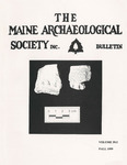 Maine Archaeological Society Bulletin Vol. 39-2 Fall 1999 by Maine Archaeological Society