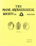 Maine Archaeological Society Bulletin Vol. 40-1 Spring 2000 by Maine Archaeological Society