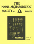 Maine Archaeological Society Bulletin Vol. 40-2 Fall 2000 by Maine Archaeological Society